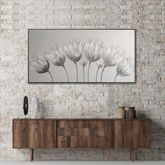 Forms of White - Hand Painted Artwork with Shadow Frame - YA551BLK - Priceless ART:  Australia's Largest Range of Affordable ART
