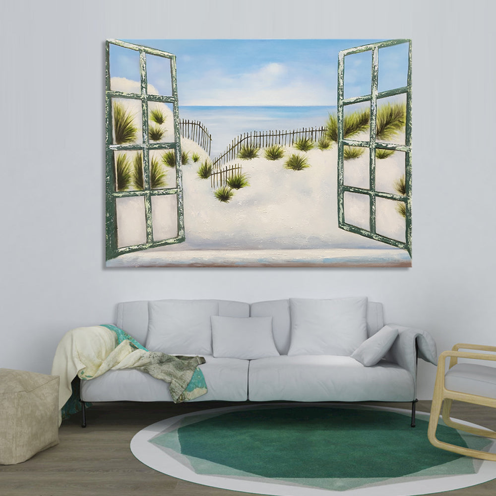A Glimpse Through Paradise Hand Painted ART  - 75x100cm YA600