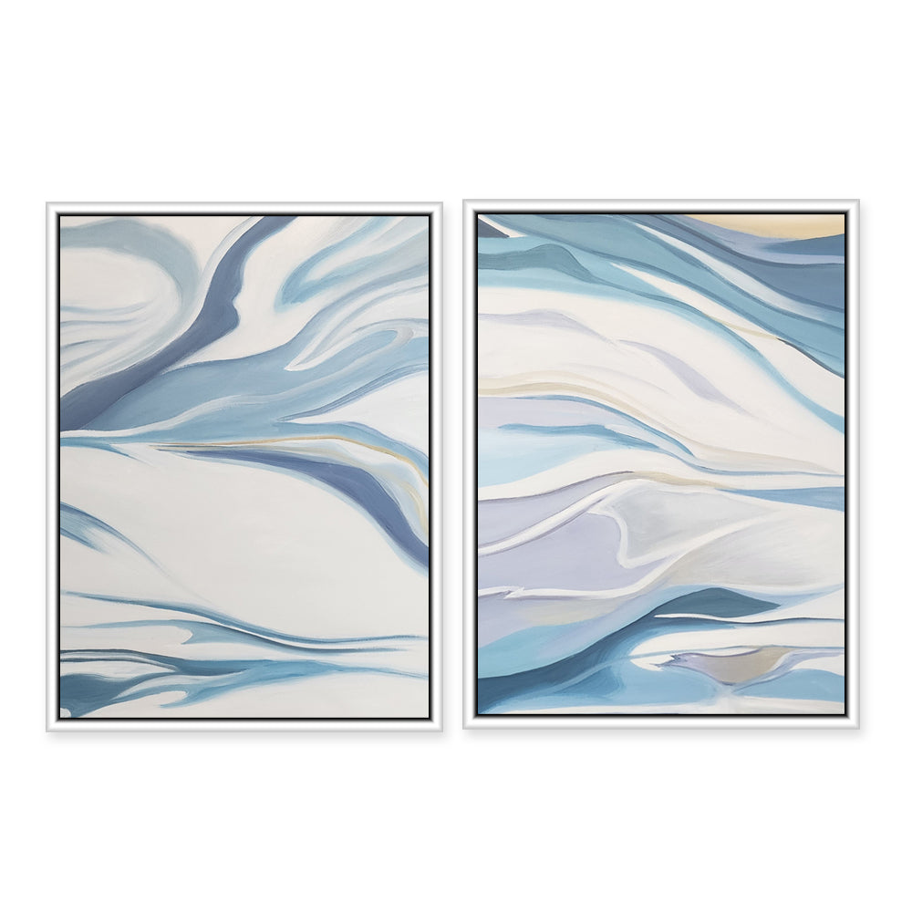 Tepid Waves - Shadow Framed Art Set - YA708L