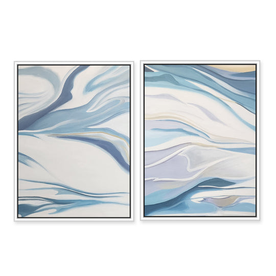 Tepid Waves - Shadow Framed Art Set - YA708L