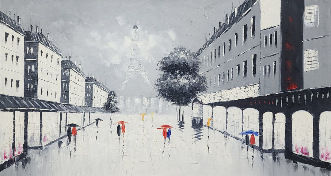 Romance in France - Hand Painted Artwork - AC166