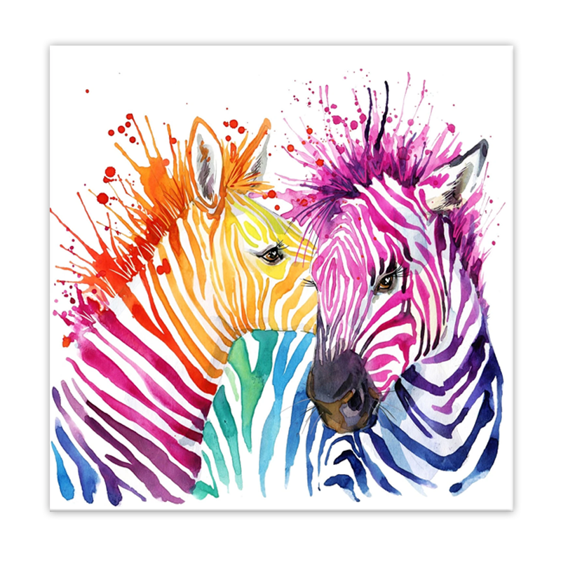 Stripes & Bliss - Canvas Print ART-CN157-60x60cm