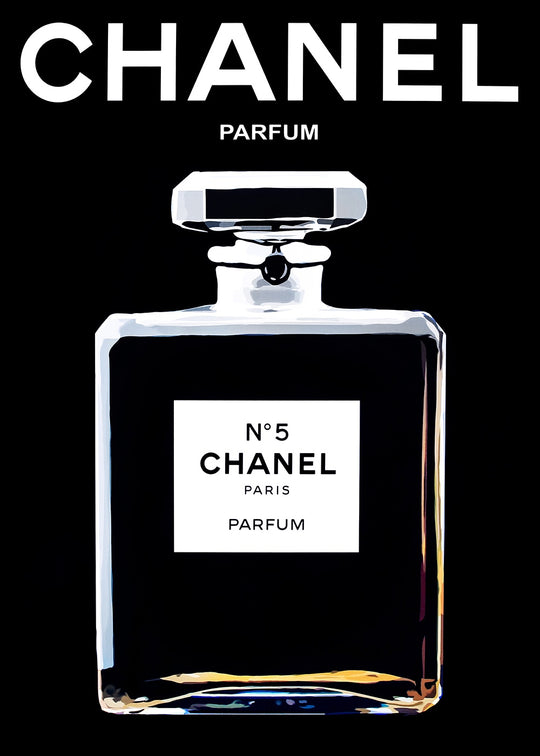 Black Perfume Bottle - Canvas Print ART - CN182 - 50x70cm