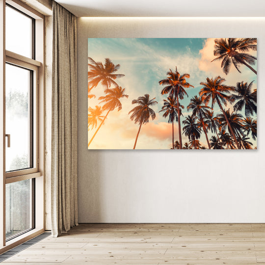 Palm Tree Bliss - Canvas Print Art - 80x120cm