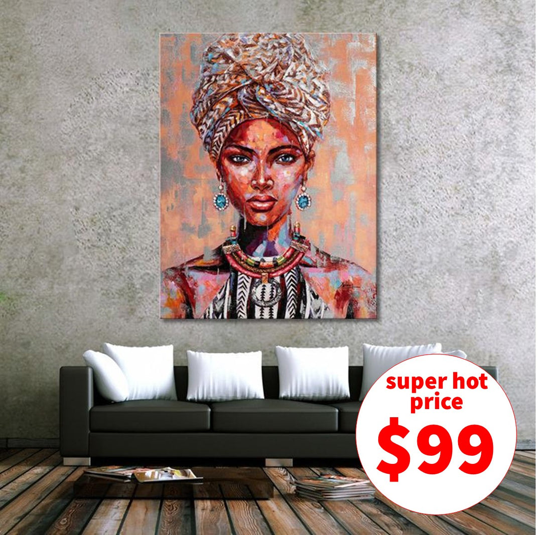 Portrait of Beauty - Canvas Art Print - CN624
