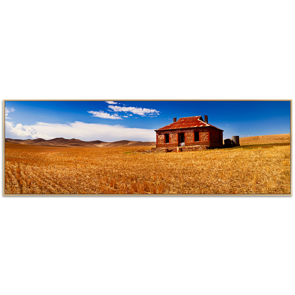 Outback Abode - Shadow Framed Canvas Print - CNL336 - 60x180cm