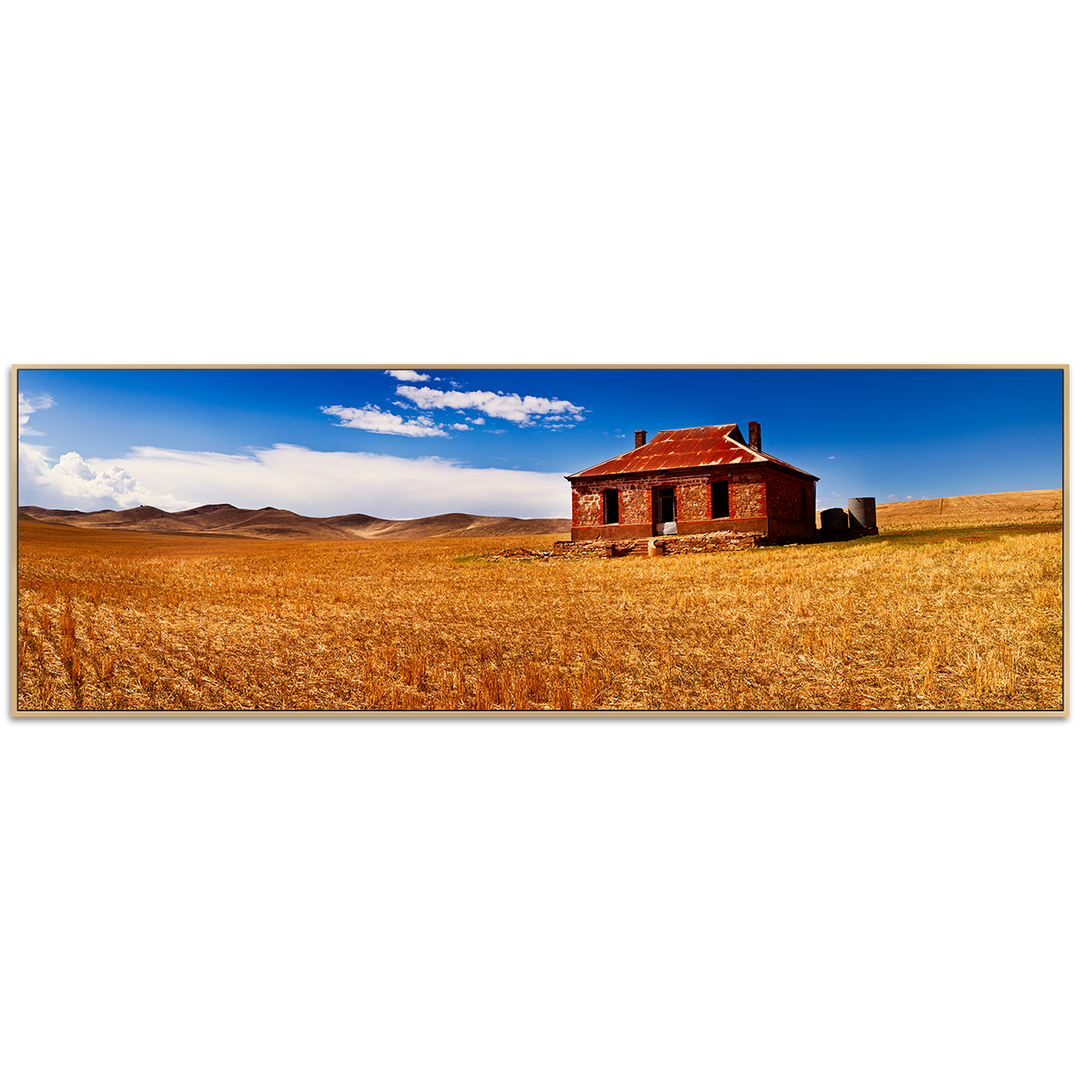 Outback Abode - Shadow Framed Canvas Print - CNL336 - 60x180cm
