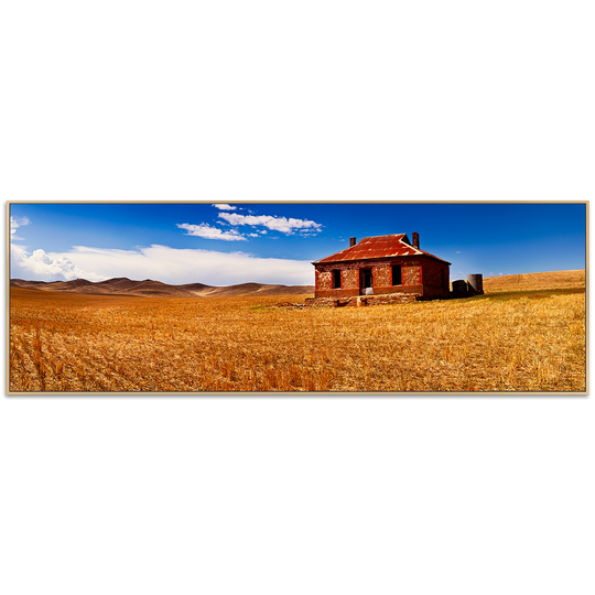 Outback Abode - Shadow Framed Canvas Print - CNL336 - 60x180cm