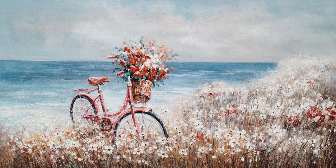 Bike on the Beach - Embellished Art - EA381 - Asst Sizes