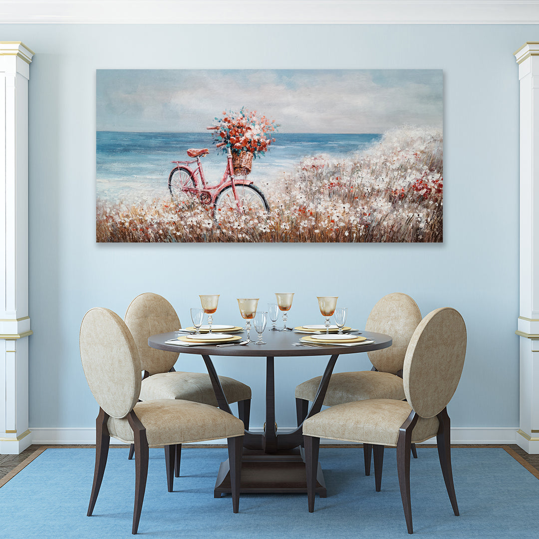 Bike on the Beach - Embellished Art - EA381 - Asst Sizes