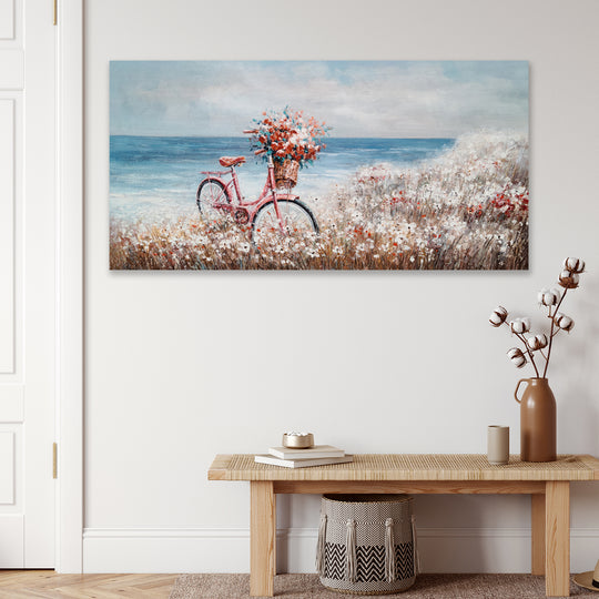 Bike on the Beach - Embellished Art - EA381 - Asst Sizes