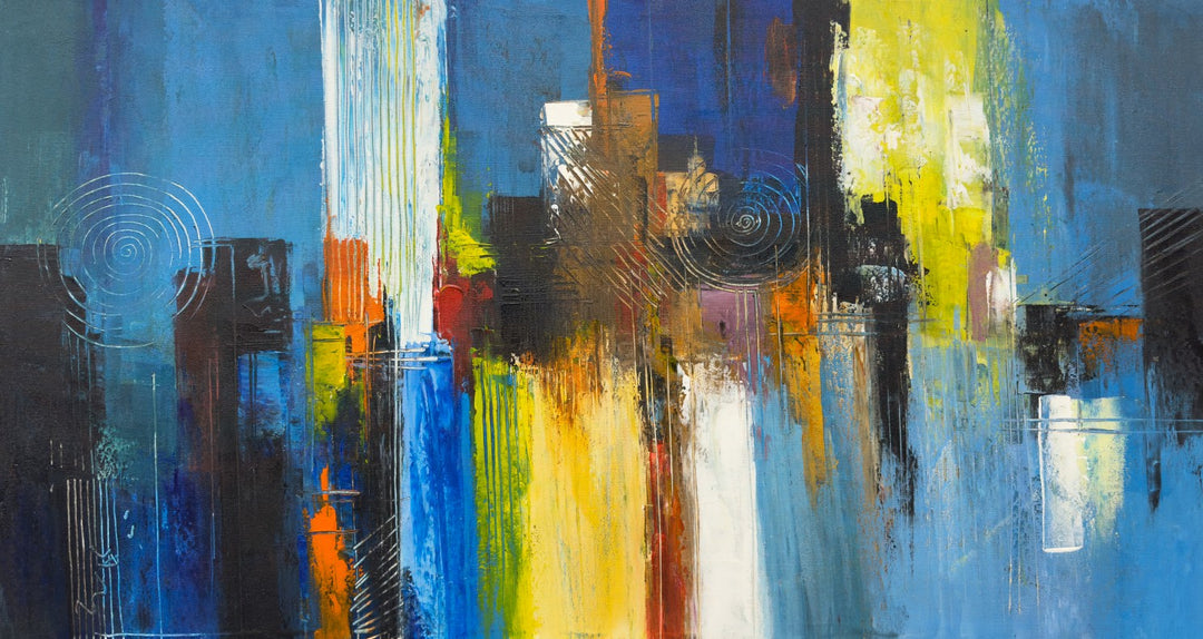 Urban Reflections - Embellished Canvas Art - Assorted Sizes - EBA103