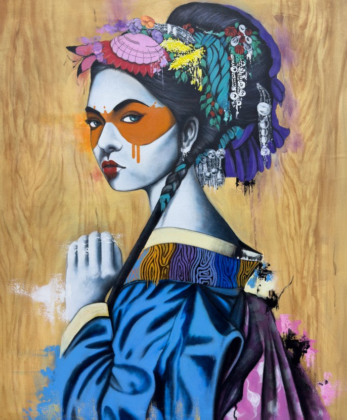 Portrait of Grace - Embellished Canvas Art Print - 100x120cm - EBA117