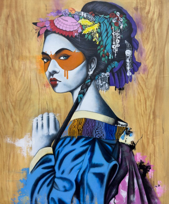 Portrait of Grace - Embellished Canvas Art Print - 100x120cm - EBA117