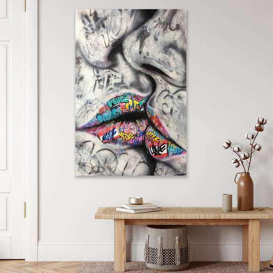Sweet Kiss - Canvas Art Print - JP388