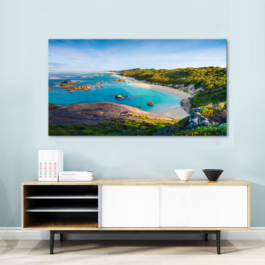 Turquoise Coastal Paradise - Canvas Print - 80x150cm - JP488