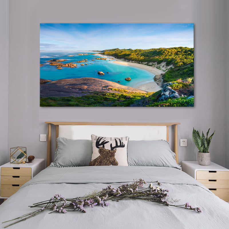 Turquoise Coastal Paradise - Canvas Print - 80x150cm - JP488
