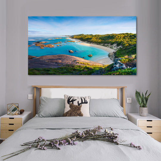 Turquoise Coastal Paradise - Canvas Print - 80x150cm - JP488