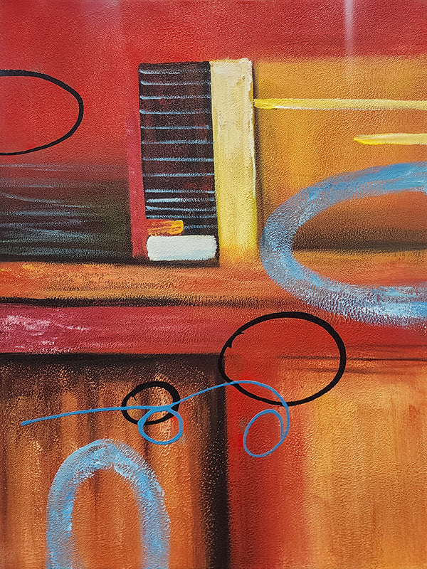 Rhythms of Color and Form - Hand Painted Art -  60x80cm - MTO-251