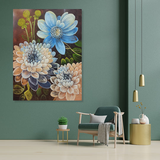 Floral Serenity - Hand Painted Art - 60x80cm -  MTO-500