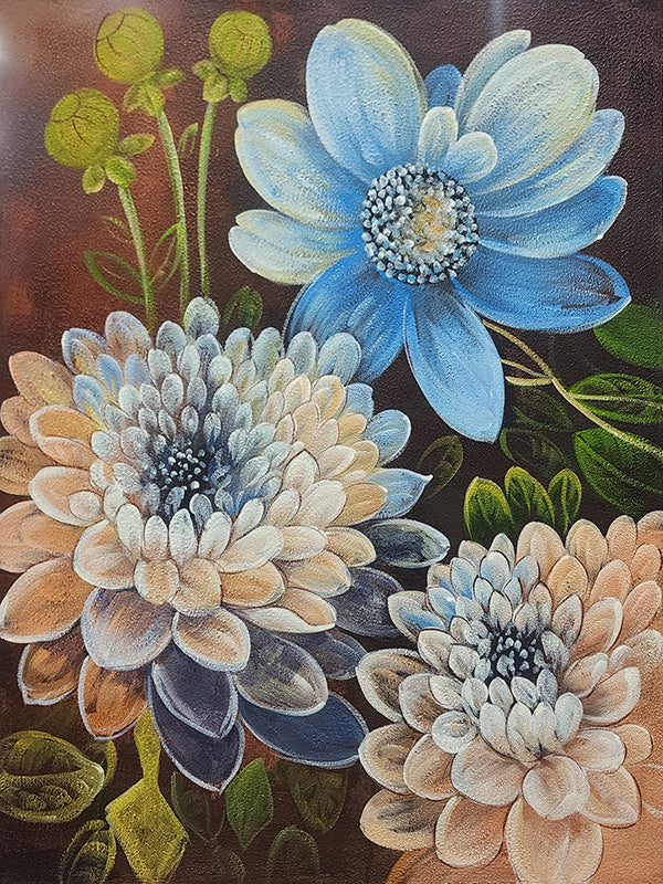 Floral Serenity - Hand Painted Art - 60x80cm -  MTO-500