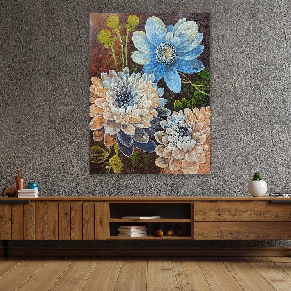 Floral Serenity - Hand Painted Art - 60x80cm -  MTO-500