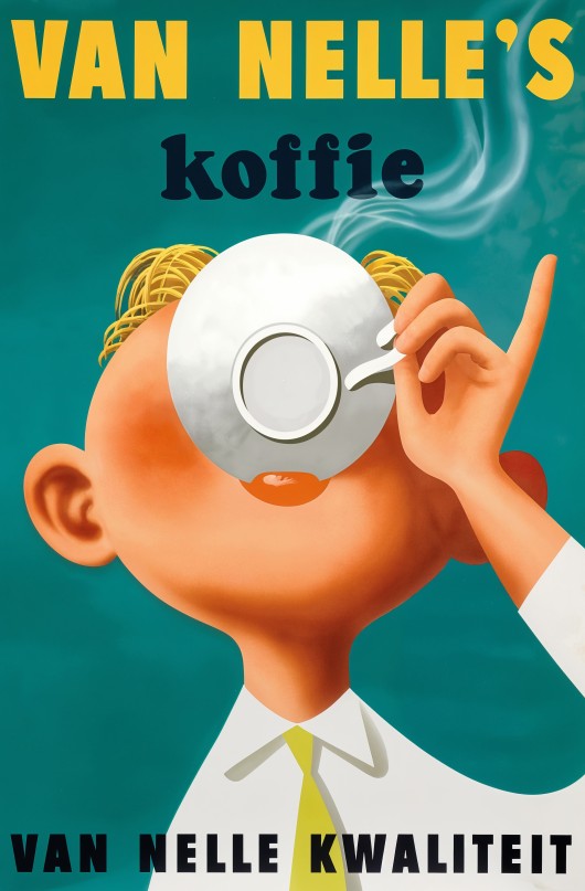 Van Nelle Koffie Vintage Coffee Poster Canvas Print - Available in Assorted Sizes - POD106