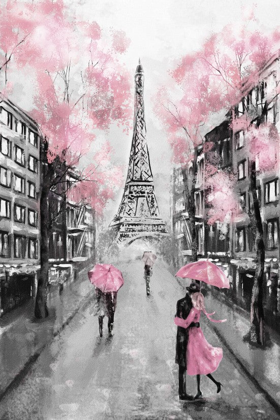Paris in Bloom Canvas Print - Available in Assorted Sizes - POD114