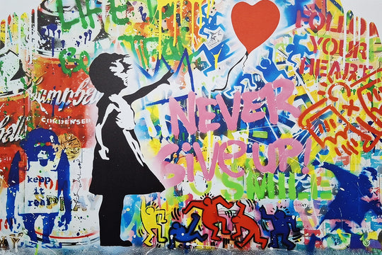 Never Give Up! - Canvas Art Print - POD168