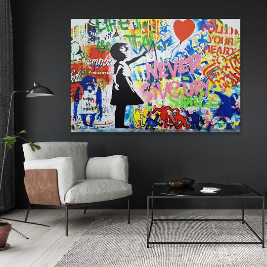 Never Give Up! - Canvas Art Print - POD168