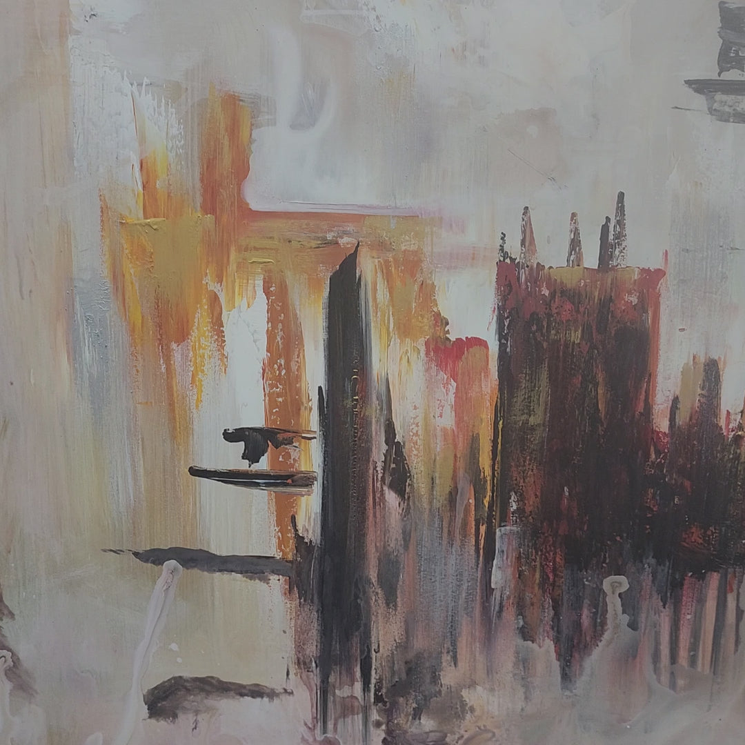 Rust City - Hand Painted Art - MTO-416