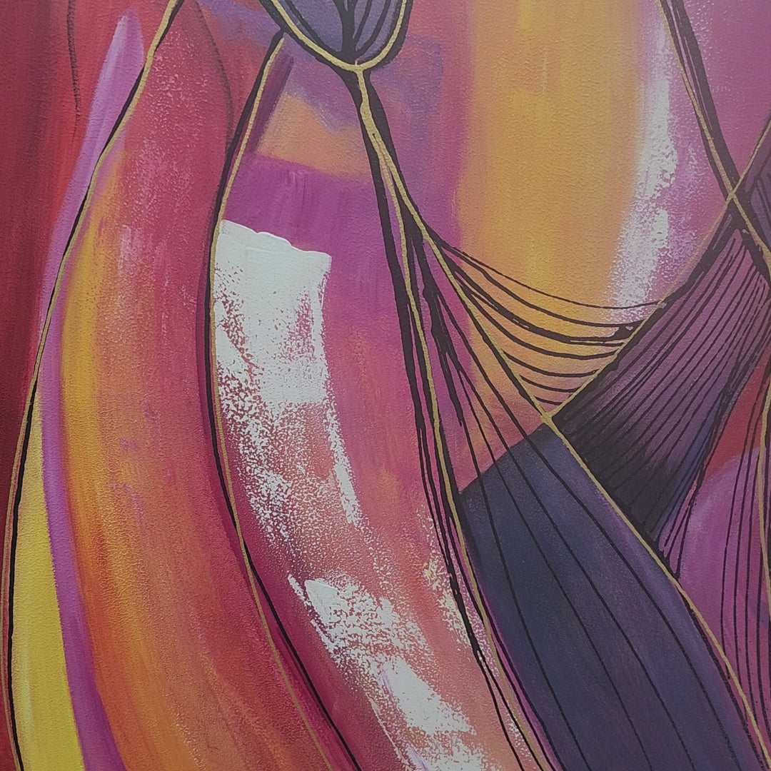 Vivid Flow - Hand Painted Art - MTO-430