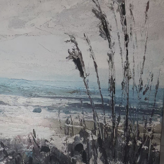 Coastal Serenity - Embellished Mixed Media Art - EA341 - 50x70cm