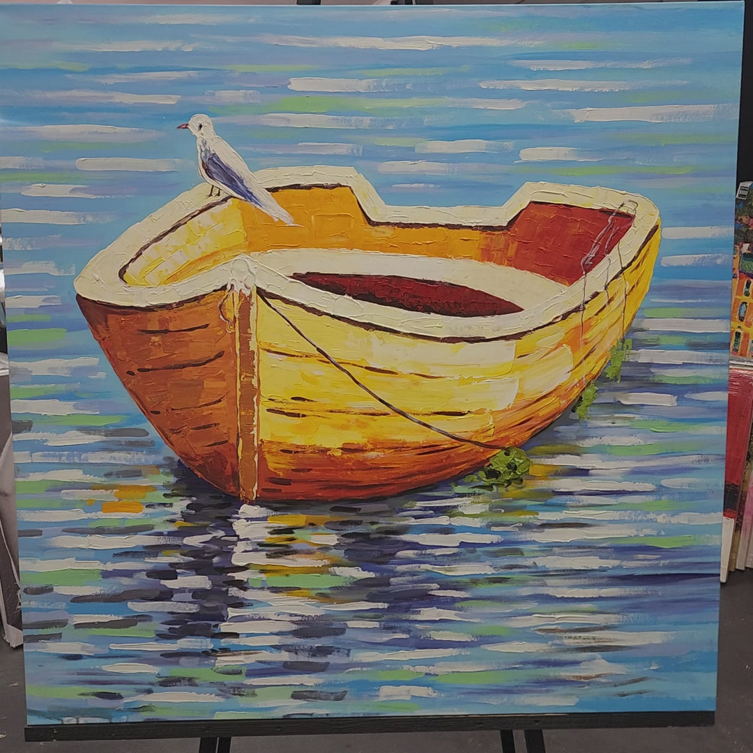Tranquil Reflections - Hand Painted Art - 120x120cm - MTO-348