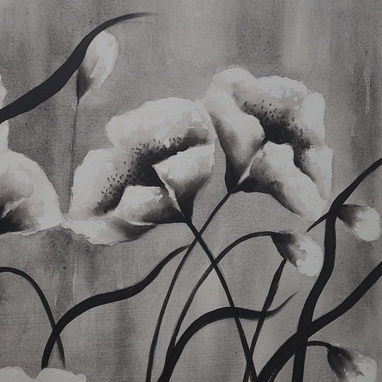 Blossom Flame -  A Fiery Celebration of Elegance and Nature, size 80x150cm
