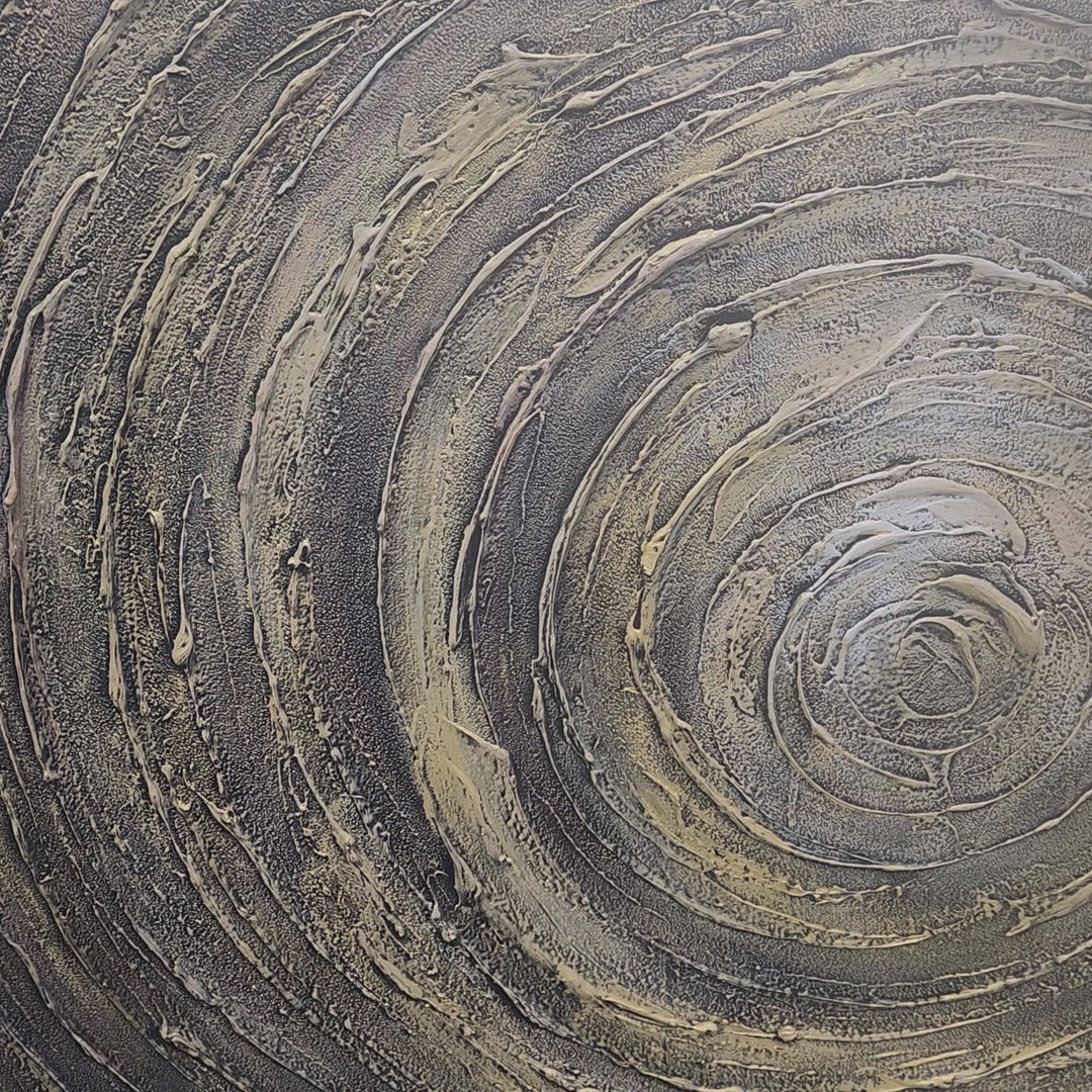 Gilded Resonance - Hand Painted Art - MTO-427