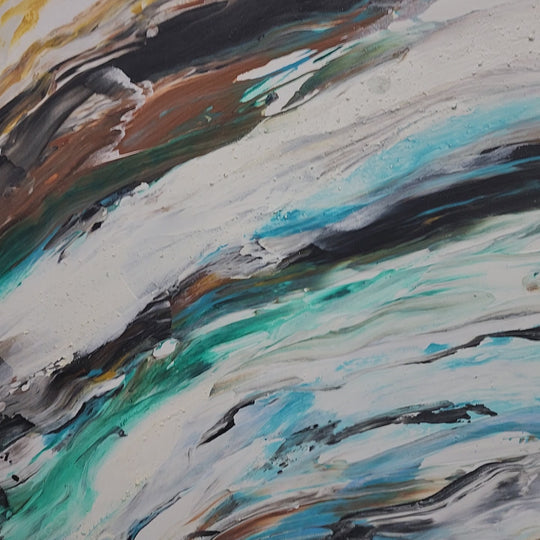 Ocean Spiral Energy - Hand Painted Art - MTO-485 90x120cm