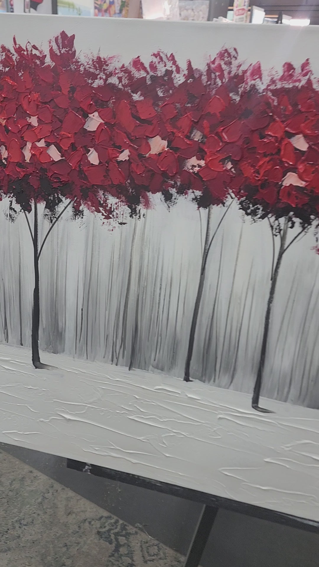 Scarlet Amongst Grey - Hand Painted Artwork - FA41HP
