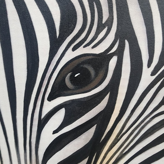 Zebra Harmony - Hand Painted Art - MTO-418