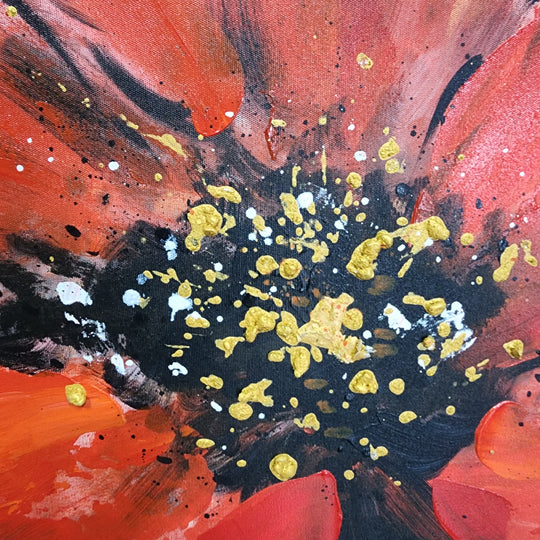 Hand Painted ART, Ready to hang, Size 100x100cm MTO531