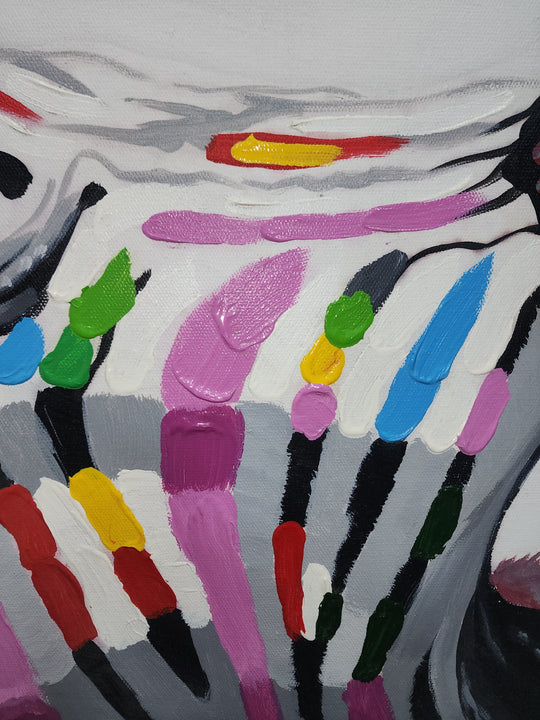 Hand Painted ART, Ready to hang, Size 90x120cm MTO539