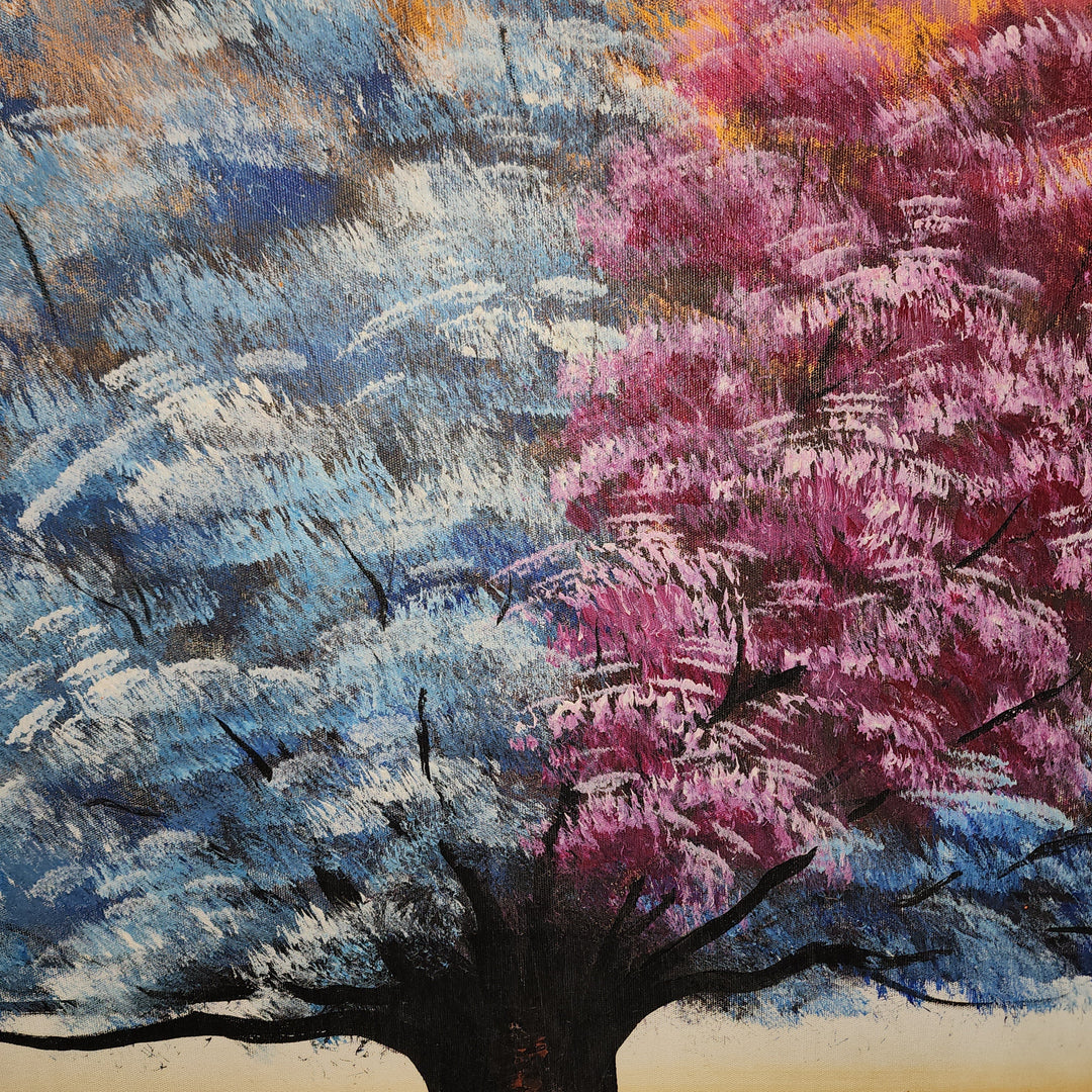 Seasons of Harmony Triptych - Hand Painted Art Set of 3 - MTO-461