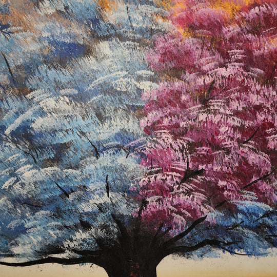 Seasons of Harmony Triptych - Hand Painted Art Set of 3 - MTO-461