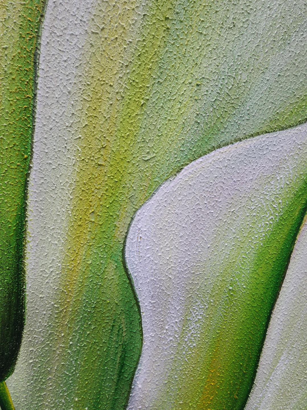 Elegent Green Lilies – Diptych - Hand Painted Art Set - MTO-550, 50x80cm