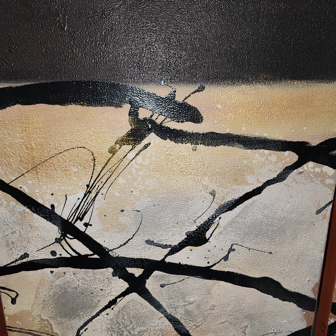 Orbiting Energy Trio - Hand Painted Art Set of 3 - MTO-458