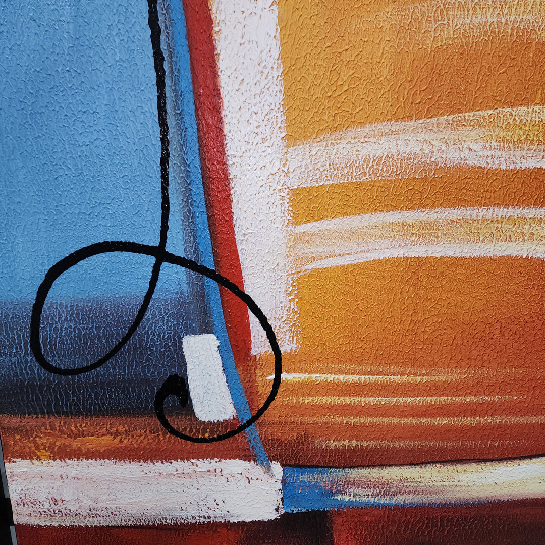 Heat of Abstract - Hand Painted Art - MTO-467