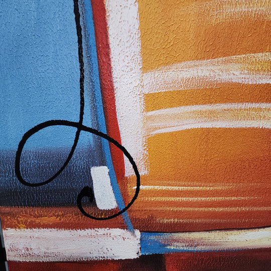 Heat of Abstract - Hand Painted Art - MTO-467