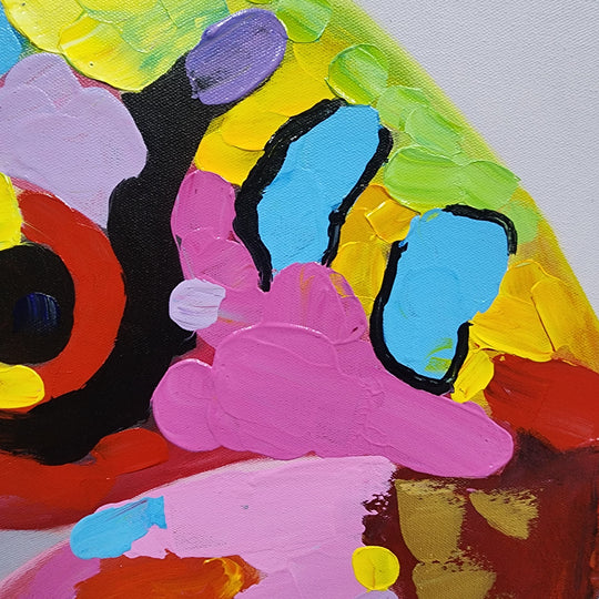 Pretty Wings - Hand Painted Art - MTO-511 - 110x110cm