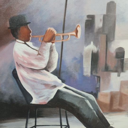 Musical Ensemble - Stunning Stylized Depiction of an Ensemble of Musicians Featuring Warm Earthy Tones