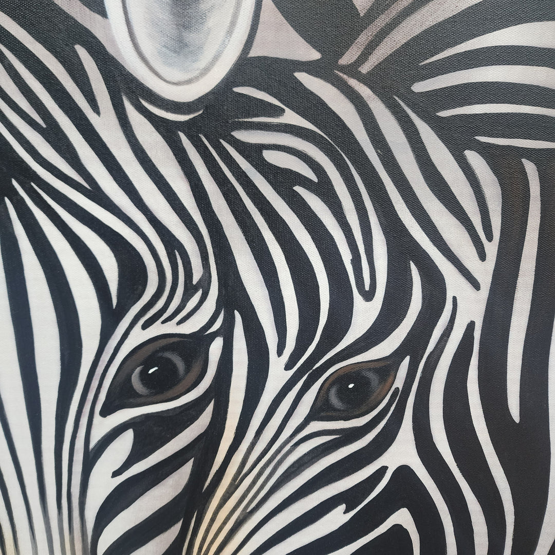 Zebra Harmony - Hand Painted Art - MTO-418